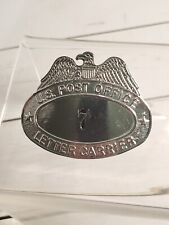 VTG USPS US Post Office Letter Carrier Hat Badge Pin #7 - N.C. Walter & Sons NY picture