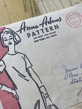 UNCUT Vintage 1971 Anne Adams 4896 Drop Waist Dress with Crocheted Cape Sz 14 picture