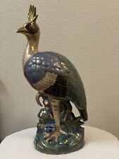 Porcelain Figurine Peacock By Under Strict Supervision By H.F.P MACAU picture
