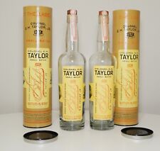 (2)  Colonel E.H. Taylor Small Batch Empty Bottles and Tubes Excellent  picture