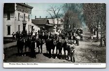 J87/ Orrville Ohio Postcard c1910 Winkler Horse Barn Stables Sales 1419 picture