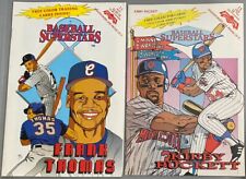 LOT (2) Baseball Superstars #11 & 13 Revolutionary Frank Thomas Puckett w/CARDS picture