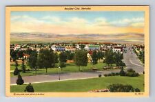 Boulder City NV-Nevada, Birds Eye View Boulder City, Souvenir Vintage Postcard picture