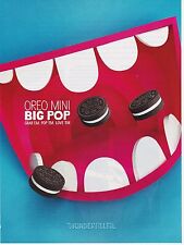 print ad OREO cookies 2014 magazine mini Kraft Foods Nabisco clipping big mouth picture