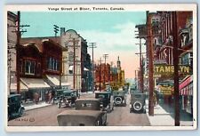 Toronto Canada Postcard Yonge Street Exterior Building c1940's Vintage Antique picture