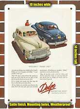 Metal Sign - 1948 Dodge Custom Sedan & Club Coupe- 10x14 inches picture