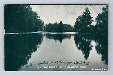 Willimantic CT-Connecticut, Up the River, Antique c1908 Vintage Postcard picture