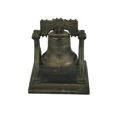 Vtg Penncraft Cast Metal Ringing Liberty Bell Paper Weight Figurine picture