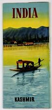 1950s Kashmir India Dal Lake Vintage Travel Brochure Shalimar Craftsmen Srinagar picture