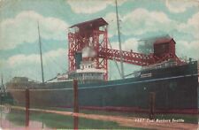 Coal Bunkers Seattle Washington WA Ore Ship Mackinaw PM Ritzville 1911 Postcard picture