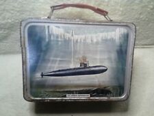 1960 US Navy Submarine Uss Seawolf Uss George Washington Metal Lunch Box Lunchbo picture
