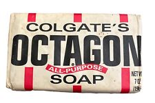 Vintage Colgate Octagon 7 oz All-Purpose Soap Bar Made In USA New Old Stock picture
