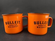 Bulleit Bourbon Frontier Whiskey Ceramic Mug Cup Orange 3