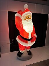Vintage Red Waving Santa Claus Christmas Blow Mold 40” GENERAL FOAM USA Works picture