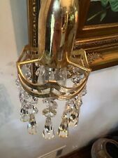 mini baby small SWAG lamp Chandelier Crystal prisms Pendant light picture
