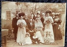 c.1890s Victorian Wedding Photograph - Family Group - Unmounted picture