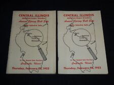 1952 CENTRAL ILLINOIS ANNUAL SPRING BULL SALE CATALOG LOT OF 2 - J 9092 picture