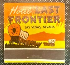 Never Used HOTEL LAST FRONTIER LAS VEGAS NEVADA WAGON MATCHBOOK CASINO ROOM picture