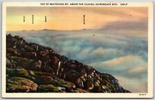 Top of Whiteface Mountain Above the Clouds, Adirondack, Mountains, NY - Postcard picture