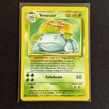 Venusaur 15/102 Base Set Rare Holo Pokemon Card WOTC 1999 - Played *PSA READY* picture