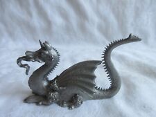 VINTAGE 1980'S SPOONTIQUES PEWTER DRAGON FIGURINE, PP 508 picture