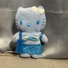 2001 McDonald's Sanrio Blue Hello Kitty Plush Doll Summer Old Collectible 9 Inch picture