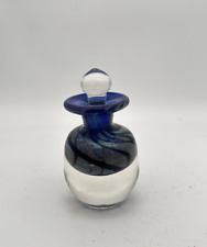 Vintage 1979 SIGNED Hand Blown  Art Glass Perfume Bottle Murano RARE picture