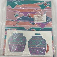 Vintage Current Gift Wrap Set Paper & Tags Southwestern Aztec New Old Stock picture