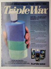 1985 Turtle Wax Triple Wax Major Breakthrough Magazine Ad Vantage On Back picture