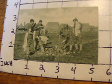 Vintage Original Postcard: washing at spicket at camp picture