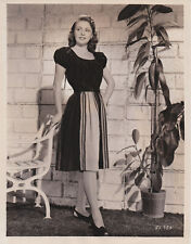 1945 Press Photo Actress Joan Leslie Models Play Dress in 