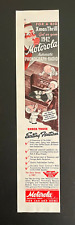 1941 Vintage Print Ad WWII Motorola Featuring 1942 Auto Phonograph Radio Santa picture