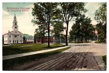 Antique A Summers Noonday at Templeton Center, Street Scene, MA Postcard picture