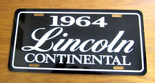 1964 Lincoln Continental license plate car tag 64 picture