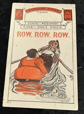 1914 Popular Songs Postcard “Row Row Row” ( Your Boat) Illustrated picture