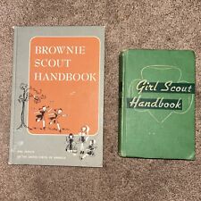 Vintage 1951 Brownie Scout Handbook' & 1949 Girl Scout Handbook picture
