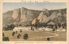 Postcard 1921 Estes Park Colorado Hotel Stanley Manor hand colored  24-5876 picture