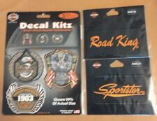 Harley Davidson Decal Kitz and Embroidered Script Patches Road King & Sportster  picture