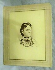 Antique Large Cabinet Card Photo CDV Young Lady 10