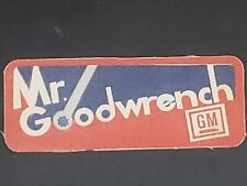 Mr.Goodwrench GM General Motors Vintage Silkscreen Logo Hat/shirt Patch Advertis picture