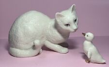 SALE $30 Lenox “New Friends” Fine China Ivory Cat & Duckling~24k Gold~Box ~COA picture