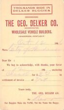 Postal Card, Geo. Delker Co., Henderson, Ky., Posted 1906 picture
