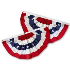 (2 Pack) 3x5 Ft USA AMERICAN BUNTING FLAG Americana PARADE BANNER bunting picture