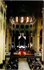 Interior Basilica Quebec Canada Ca Natural Color Card Unposted Vintage Postcard picture