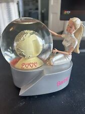 millenium Barbie snow globe New In Box Plays Music Avon picture
