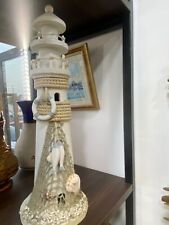 Antique and classic gypsum beach souvenir lighthouse measuring 12.5 inches picture