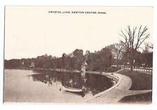 Newton Center MA Postcard Massachusetts Crystal Lake picture