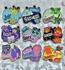 Hong Kong HKDL Disney Pin Inside out 2 Mystery Complete Set of 9 Anxiety Sadness picture