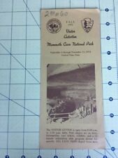 Vintage Travel Brochure Fall 1972 Visitor Activities Mammoth Cave National Park  picture