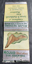 Mojud Stockings Pin Up Matchbook Cover ￼Denver Colorado￼ Jonas Goldsmith picture